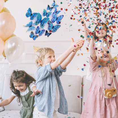 Bulk 24/48 Pcs 3D Butterfly Wall Decor Featuring Magnets, Perfect for Party Decorations Wholesale