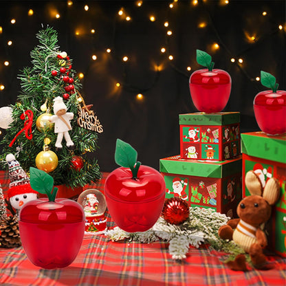 Bulk Large Clear Apple Containers Candy Toy Fillable Jars Back to School Teacher Gifts Wedding Ornaments Christmas Decorations Wholesale
