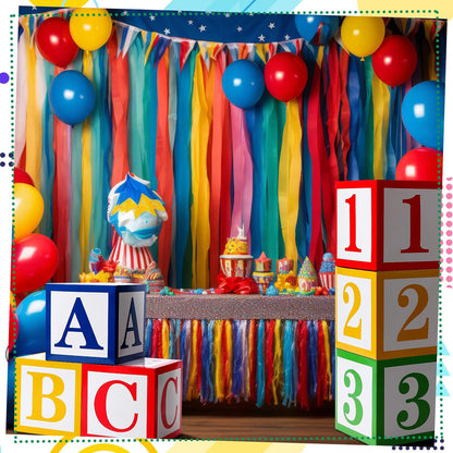Bulk ABC Alphabet 123 Balloon Box 30x30 Inch School Party Decorations Graduation Birthday and Baby Shower Decor Wholesale