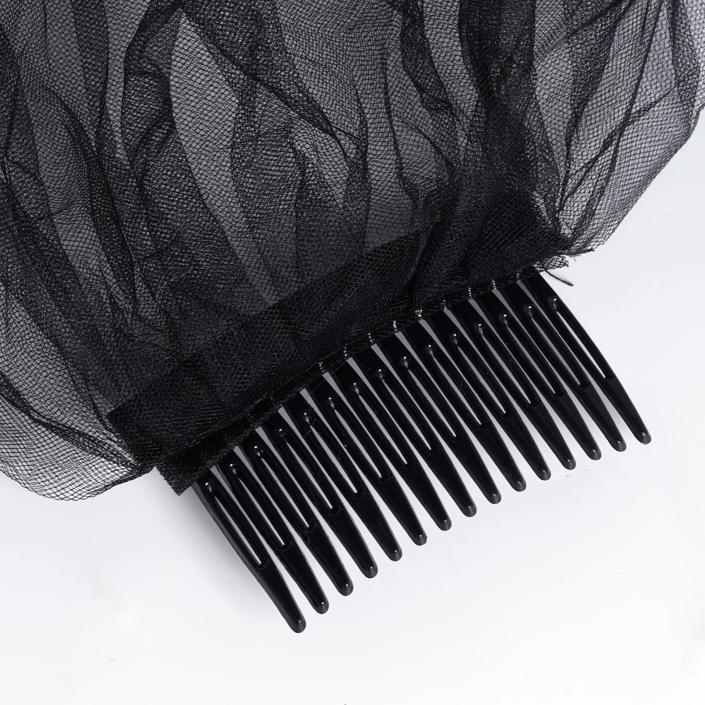 Bulk Black Veil Wedding Lace Veil Bridal Wedding Veils Halloween Veil for Women Brides Wedding Bridal Shower Wholesale