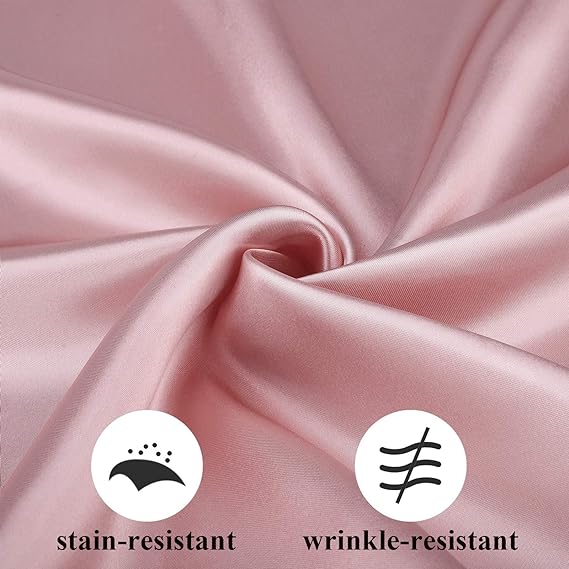 Premium 12 Pack Fade Resistant Satin Napkins Wrinkle Proof Wedding Banquet Decor Silk Finish for Reception Party Table Settings
