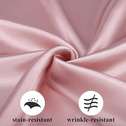 Premium 12 Pack Fade Resistant Satin Napkins Wrinkle Proof Wedding Banquet Decor Silk Finish for Reception Party Table Settings