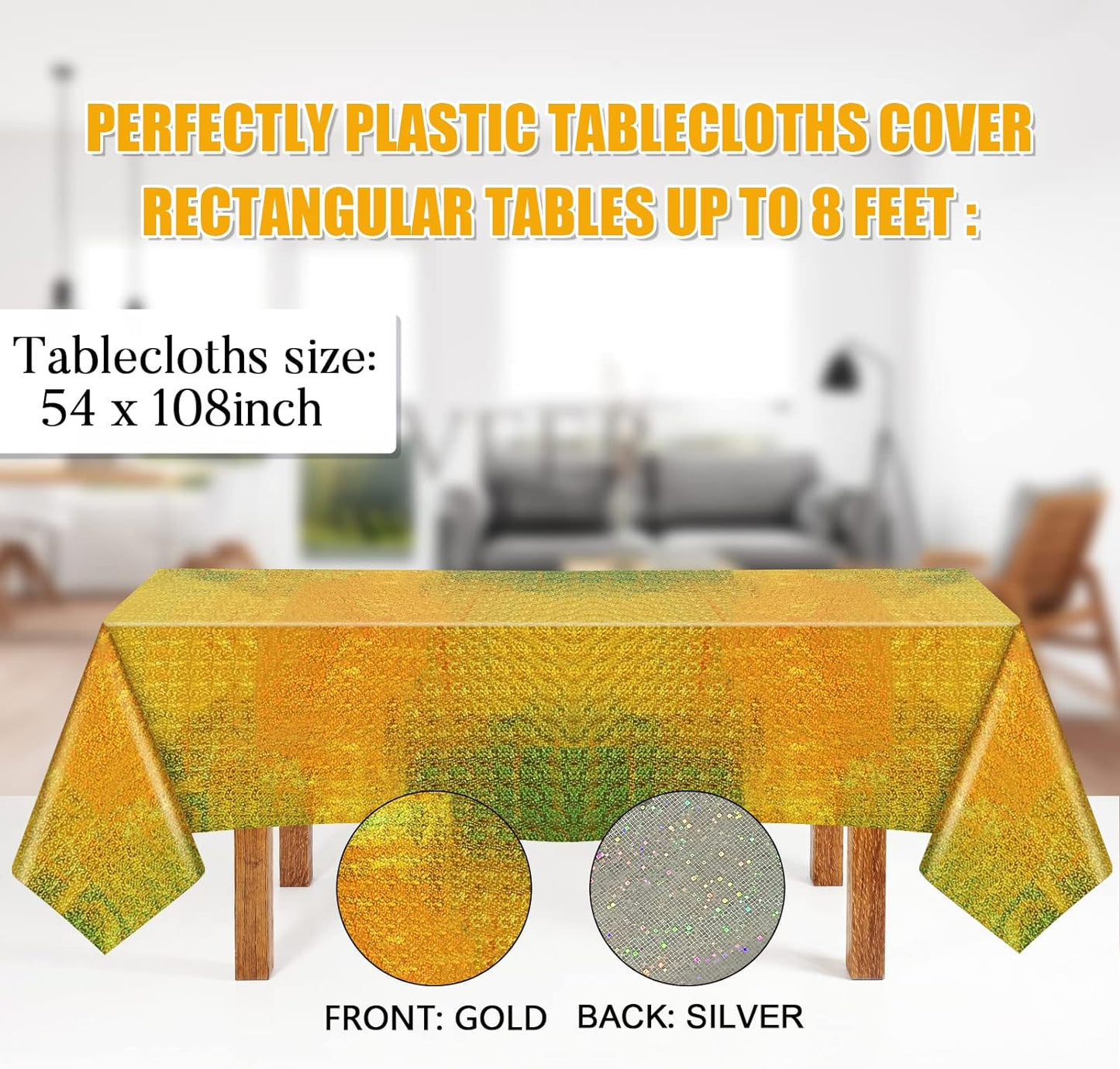 Bulk Vibrant Rainbow Disposable Tablecloth 54x108 Inches Ideal for Birthday Parties Buffets Disco and Mermaid Themed Decor Wholesale