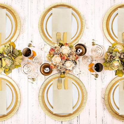 Bulk 100 Pcs 16.5" x 16.5" Premium Dinner Napkins with Flatware Pocket Soft Absorbent Cloth for Kitchen Parties Weddings Events Wholesale