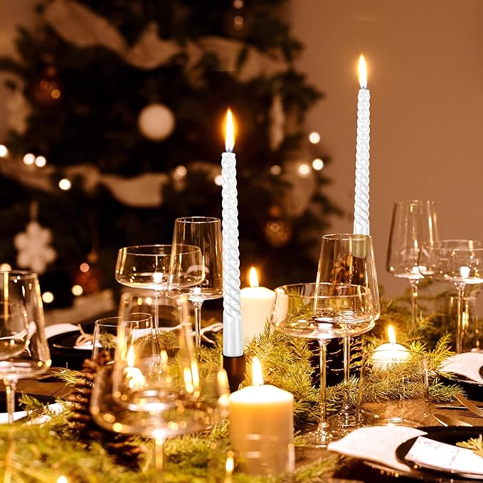 Bulk Set of 4 Taper Candles for Wedding Dinner Parties Galas Award Ceremonies Religious Holiday Decor Wholesale