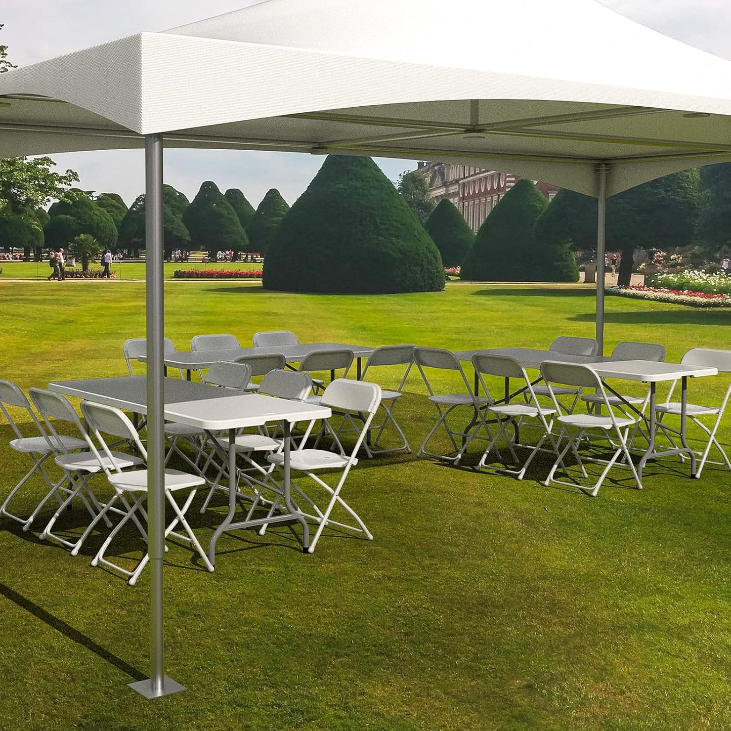 Bulk 6 Pcs Plastic Folding Chairs with Steel Frame Water-Resistant & Portable for Weddings Outdoor Events Office Parties Wholesale