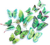 Bulk 24/48 Pcs 3D Butterfly Wall Decor Featuring Magnets, Perfect for Party Decorations Wholesale