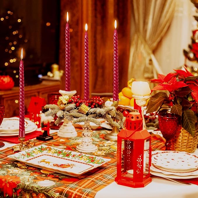 Bulk Set of 4 Taper Candles for Wedding Dinner Parties Galas Award Ceremonies Religious Holiday Decor Wholesale