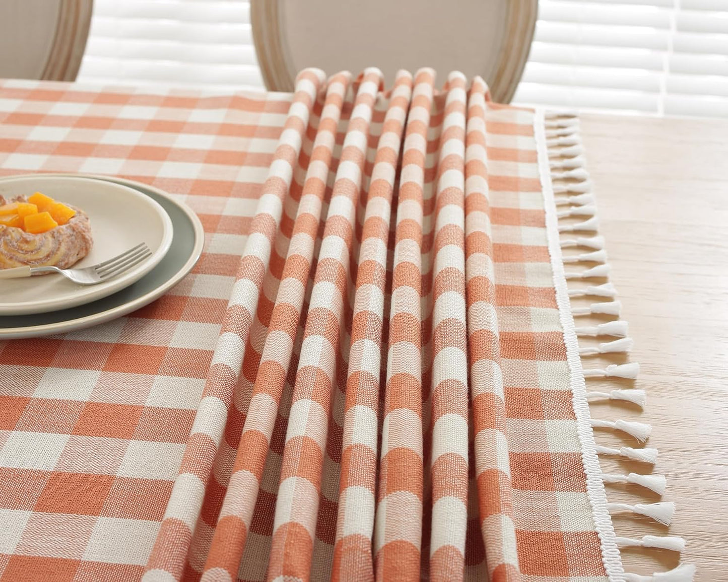 Bulk St. Patrick's Day Checkered Tablecloth Washable Buffalo Plaid with Tassel Suitable for Kitchen and Dining Room Decor Wholesale