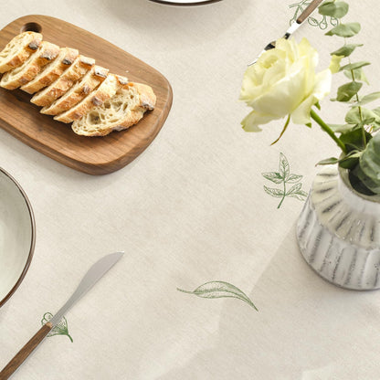 Bulk Spring Fern Tablecloth 60×84 Inch Rectangular Green Plants Washable Cover for Party Picnic Decor Wholesale