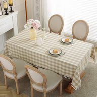 Bulk St. Patrick's Day Checkered Tablecloth Washable Buffalo Plaid with Tassel Suitable for Kitchen and Dining Room Decor Wholesale