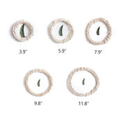 White Wicker Wreath Frame 12 Inch Bulk DIY Craft Accessories