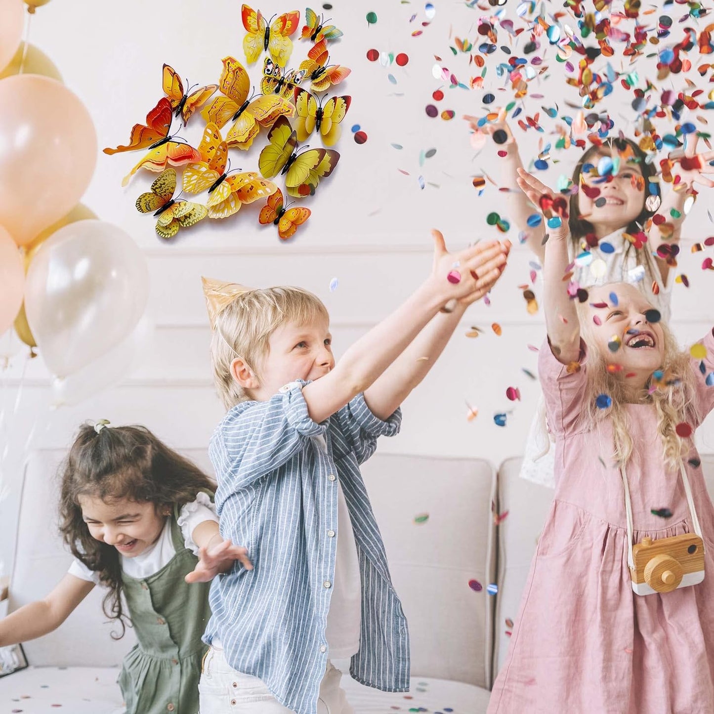 Bulk 24/48 Pcs 3D Butterfly Wall Decor Featuring Magnets, Perfect for Party Decorations Wholesale