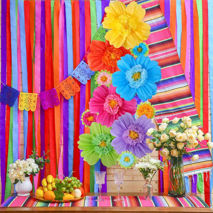 Bulk 24 Pcs Vibrant Wall Backdrop Decoration 20 Inch Paper Flowers Stunning Décor for Weddings  Birthdays Wholesale