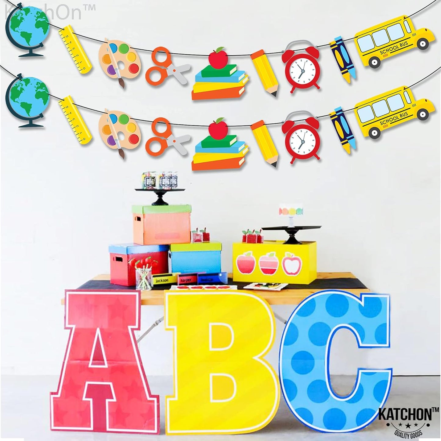 Bulk 10ft Back to School Banner Teacher Appreciation Decorations Large Back to School Garland for Classroom Party Wholesale