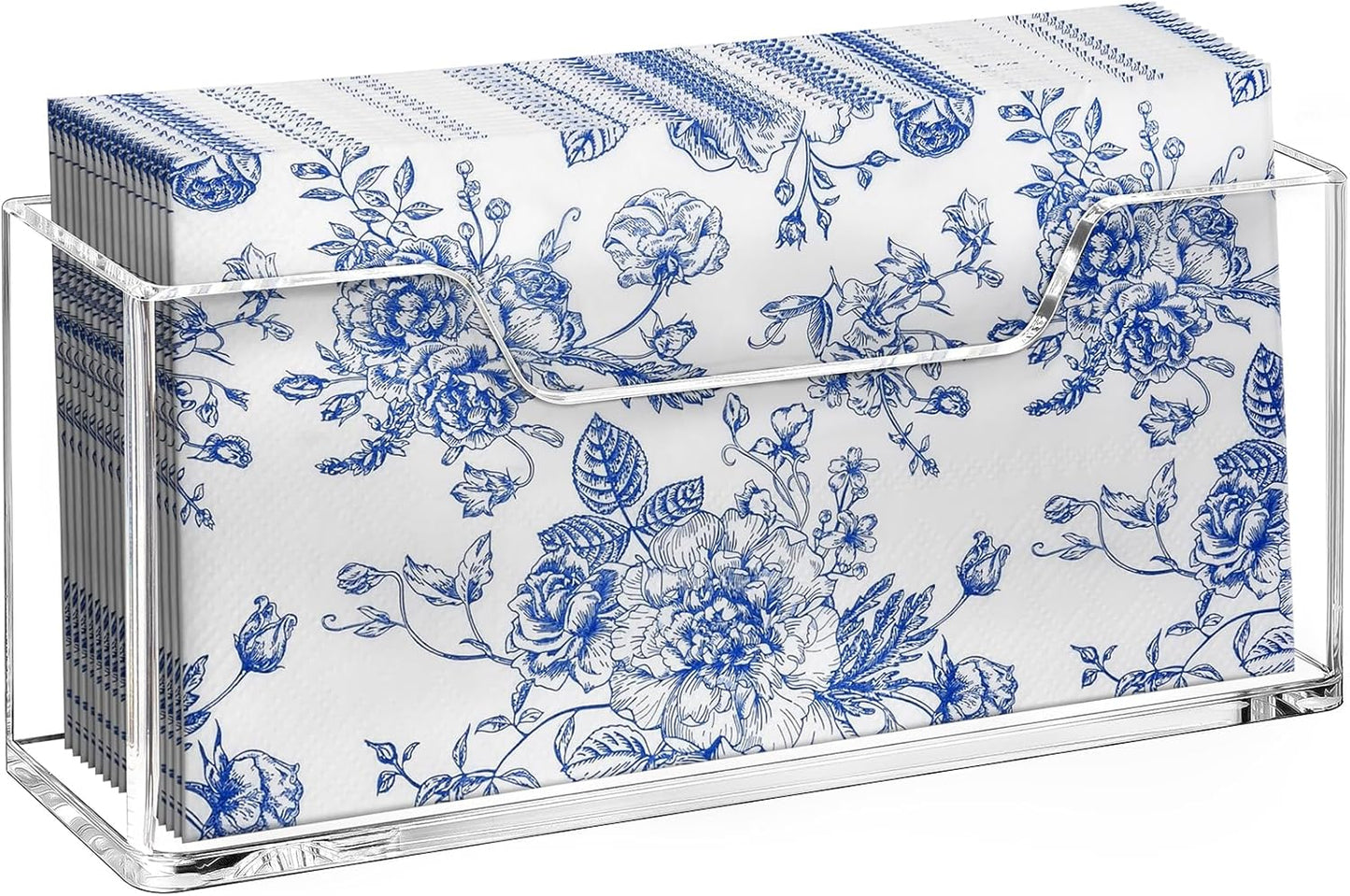 Bulk 10Pcs Acrylic Guest Towel Holder for Bathroom Clear Waterproof Splashing Vertical Napkin Holder for Kitchen Disposable Hand Towel Holder Modern Dining Table Napkin Tray for Home Hotel Office Wholesale