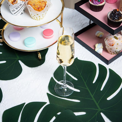 Bulk 50 Pcs Hawaiian Leaf Table Mats Perfect for Summer Parties Weddings and More Wholesale