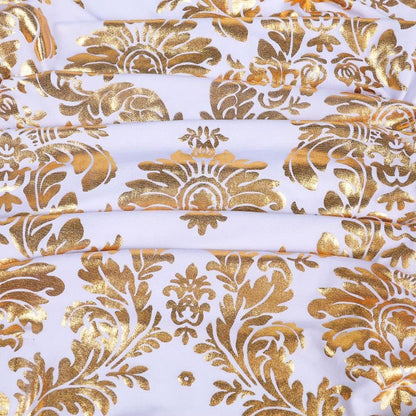 Bulk Golden Flower Print Brown Chair Cover Removable Washable Elastic Stretch Suitable for Banquets Weddings and Home Decor Wholesale