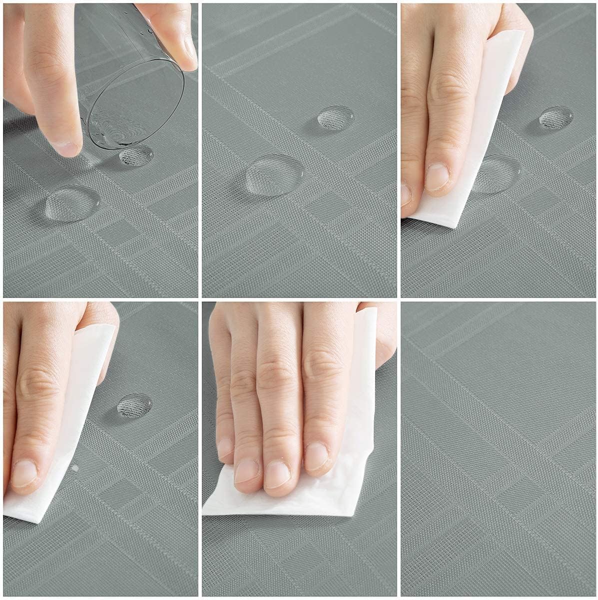 Bulk Solid Plaid Jacquard Spring Tablecloth Wrinkle and Water Resistant, Contemporary Woven Decorative Table Cover for Holiday Events Wholesale