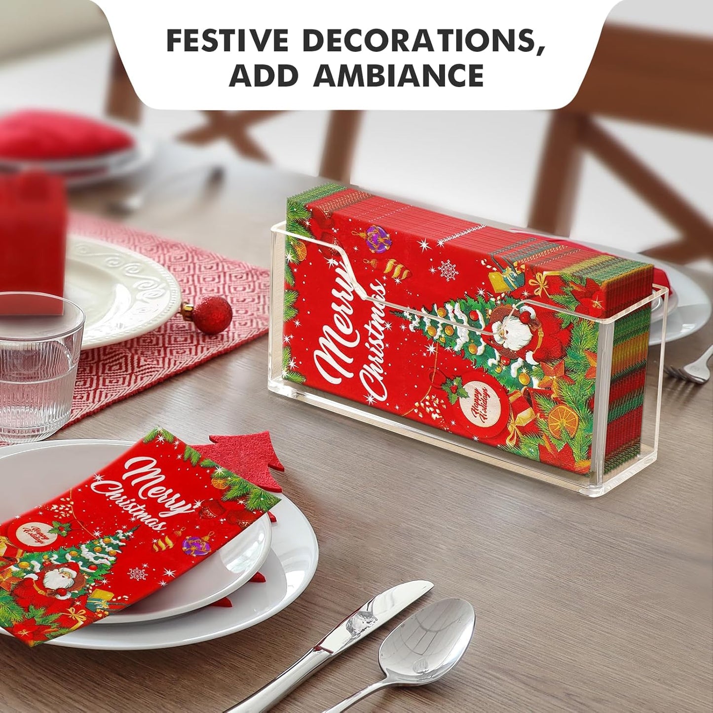 Bulk 10Pcs Acrylic Guest Towel Holder for Bathroom Clear Waterproof Splashing Vertical Napkin Holder for Kitchen Disposable Hand Towel Holder Modern Dining Table Napkin Tray for Home Hotel Office Wholesale