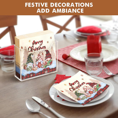 Bulk 10Pcs Acrylic Napkin Holder for Table Clear Plastic Vertical Napkins Holders Modern Square Paper Napkin Holders for Kitchen Dinner Table Guest Napkin Holder for Home Hotel Restaurant Bar Wholesale