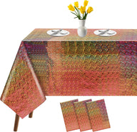 Bulk Vibrant Rainbow Disposable Tablecloth 54x108 Inches Ideal for Birthday Parties Buffets Disco and Mermaid Themed Decor Wholesale