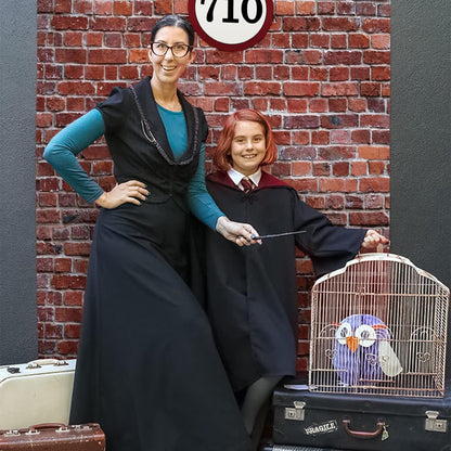 Bulk 78.7"x 49.2" Inches Classic Red Brick Wall Decor Christmas & Halloween Holiday Decoration Wholesale