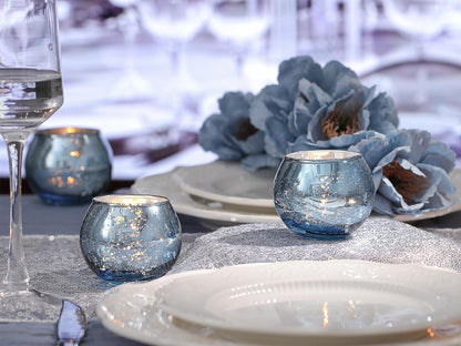 Bulk 12 Pcs Shine Bright Electroplated Glass Candle Holders for Weddings Parties Holidays Gifts and Bridal Showers Wholesale