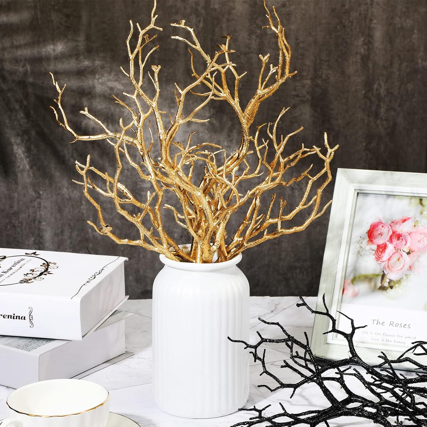 Bulk 10 Pcs Artificial Antler Shaped Manzanita Branches for Wedding Table Decor and Parties Wholesale