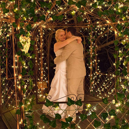 Bulk 12 Pcs Artificial Ivy Vines 2025 Real Touch UV-Resistant Hanging Vines for Boho Wedding Backdrop & Outdoor Garden Party Wall Decor Wholesale