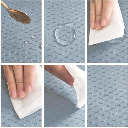 Bulk Solid Plaid Jacquard Spring Tablecloth Wrinkle and Water Resistant, Contemporary Woven Decorative Table Cover for Holiday Events Wholesale