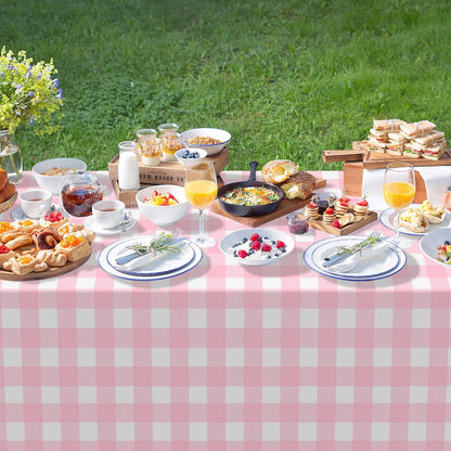 Bulk Waterproof Disposable Checkered Tablecloth 54 × 108 Inches Ideal for Outdoor Picnics Birthday Parties and Banquet Decoration Wholesale