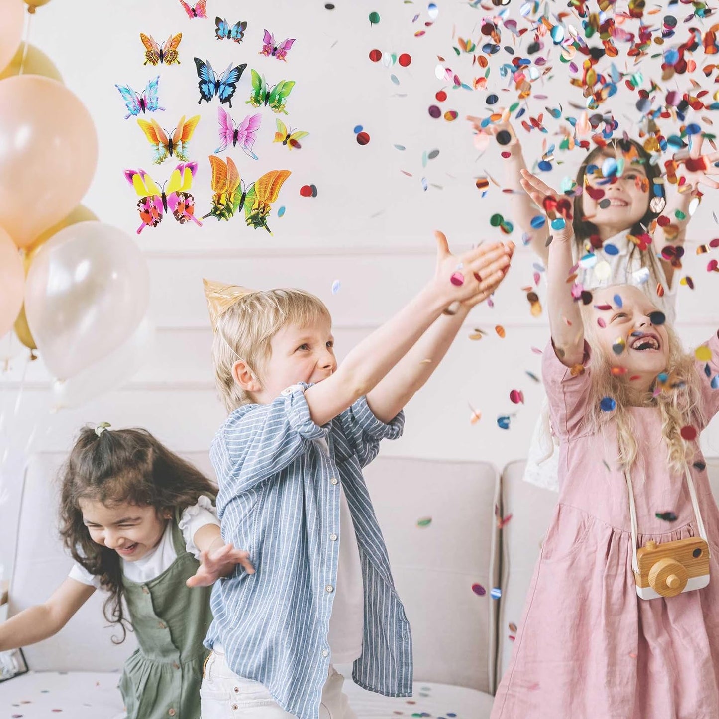 Bulk 24/48 Pcs 3D Butterfly Wall Decor Featuring Magnets, Perfect for Party Decorations Wholesale