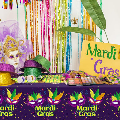 Bulk Vibrant Rainbow Disposable Tablecloth 54x108 Inches Ideal for Birthday Parties Buffets Disco and Mermaid Themed Decor Wholesale