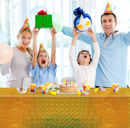 Bulk Vibrant Rainbow Disposable Tablecloth 54x108 Inches Ideal for Birthday Parties Buffets Disco and Mermaid Themed Decor Wholesale