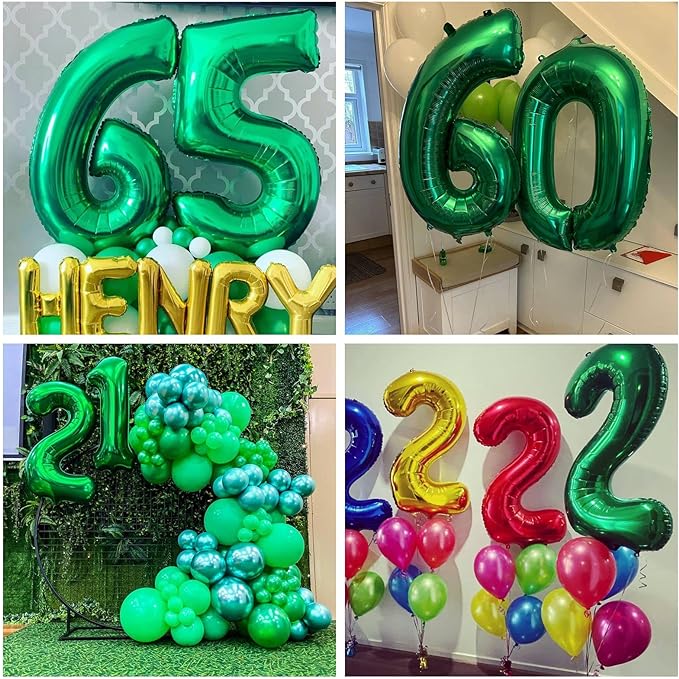 Bulk 32 Inch Foil Number Balloon for Birthday Party Decoration Graduation Celebration Holiday Accessory Decor Wholesale