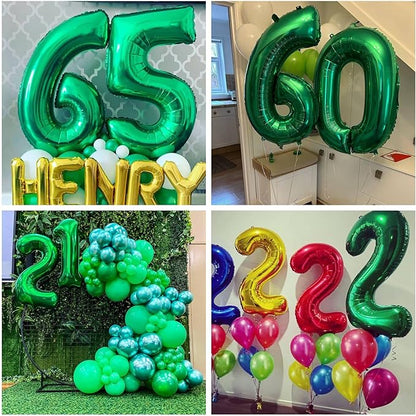 Bulk 32 Inch Foil Number Balloon for Birthday Party Decoration Graduation Celebration Holiday Accessory Decor Wholesale