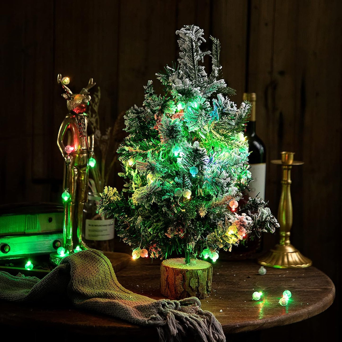 Bulk 100pcs White Balloon Lights Long Standby Time Waterproof Mini Light Battery Powered Round LED Ball Lamp for Latex Balloon Paper Lantern Party Wedding Festival Christmas Halloween Decorative Wholesale