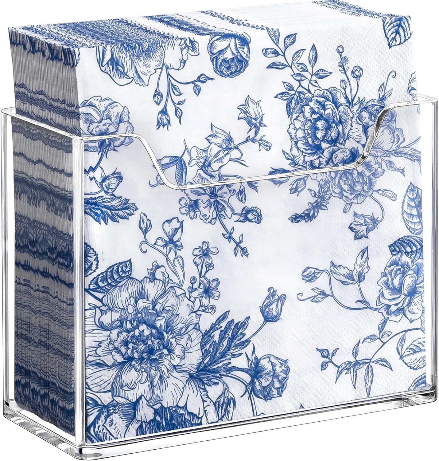 Bulk 10Pcs Acrylic Napkin Holder for Table Clear Plastic Vertical Napkins Holders Modern Square Paper Napkin Holders for Kitchen Dinner Table Guest Napkin Holder for Home Hotel Restaurant Bar Wholesale