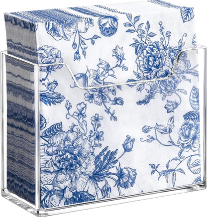 Bulk 10Pcs Acrylic Napkin Holder for Table Clear Plastic Vertical Napkins Holders Modern Square Paper Napkin Holders for Kitchen Dinner Table Guest Napkin Holder for Home Hotel Restaurant Bar Wholesale