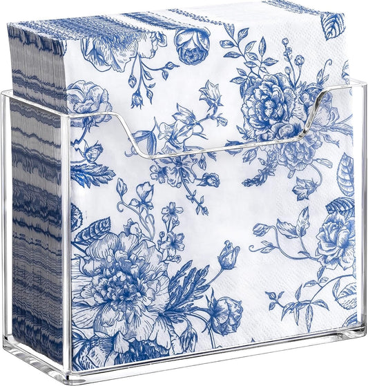 Bulk 10Pcs Acrylic Napkin Holder for Table Clear Plastic Vertical Napkins Holders Modern Square Paper Napkin Holders for Kitchen Dinner Table Guest Napkin Holder for Home Hotel Restaurant Bar Wholesale