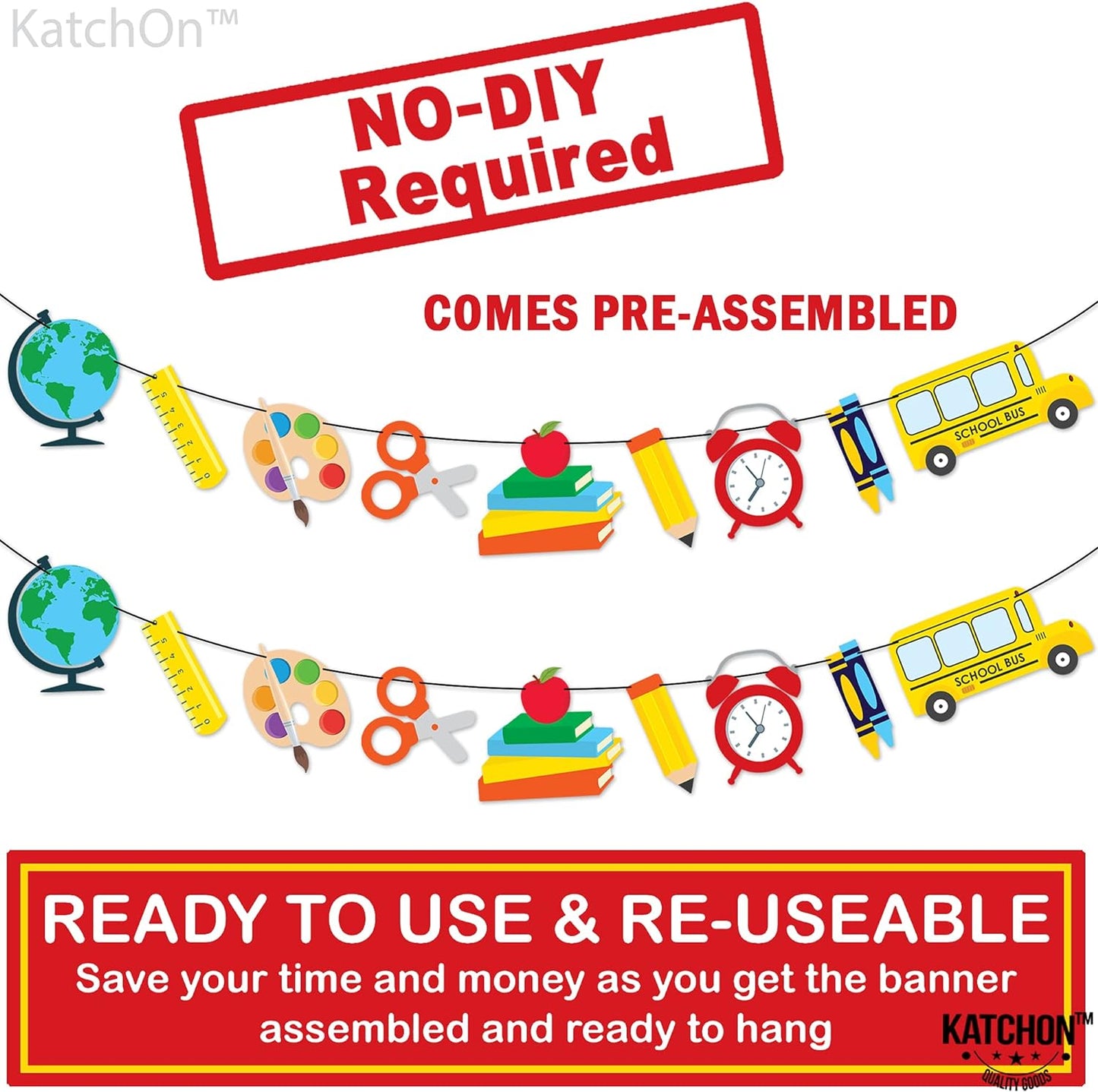 Bulk 10ft Back to School Banner Teacher Appreciation Decorations Large Back to School Garland for Classroom Party Wholesale