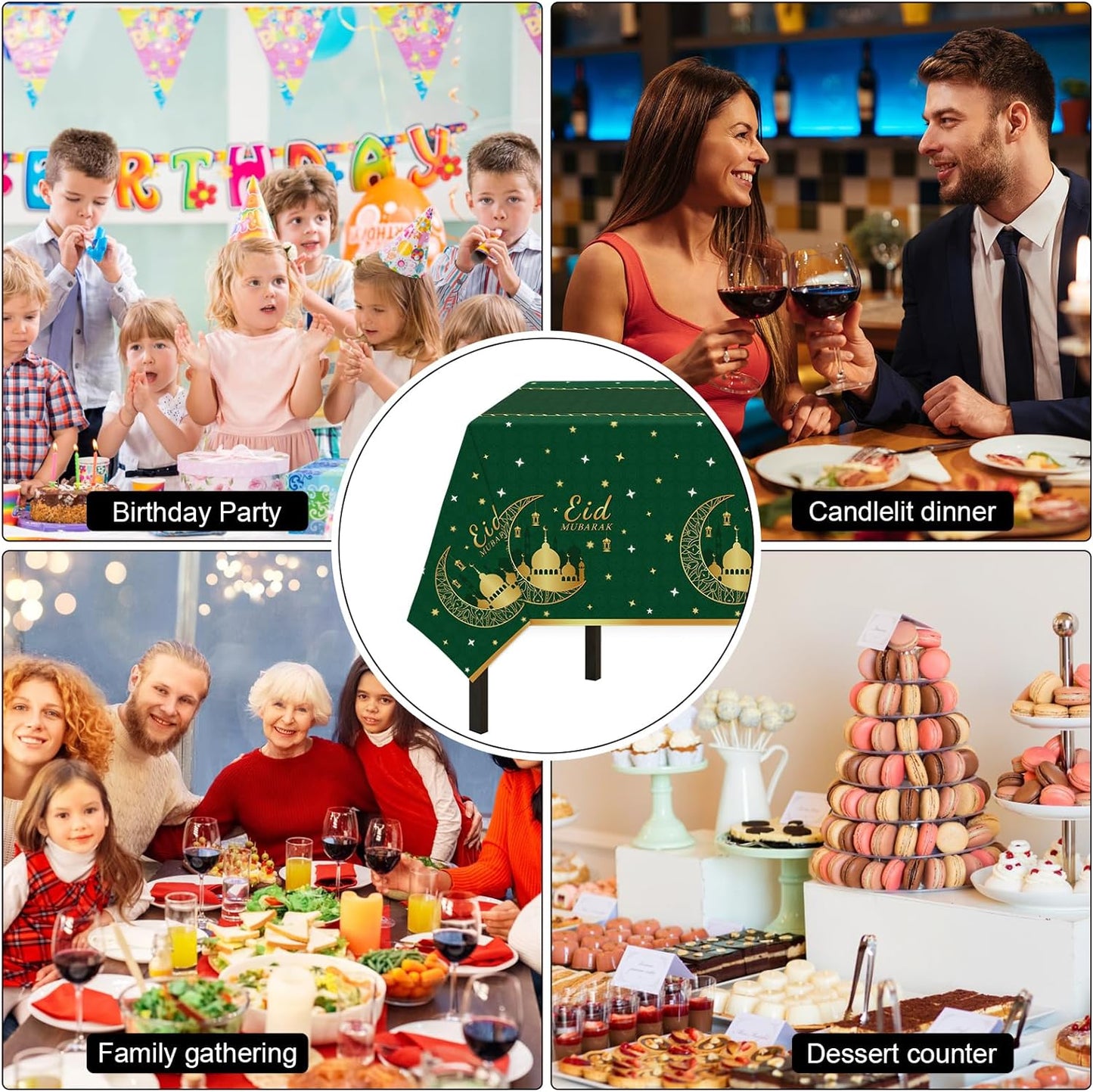 Bulk Vibrant Rainbow Disposable Tablecloth 54x108 Inches Ideal for Birthday Parties Buffets Disco and Mermaid Themed Decor Wholesale