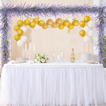 Premium 6Ft Lavender Artificial Garland High Quality Faux Flowers Wedding Arch Farmhouse Porch Mantle Indoor Outdoor Home Decor