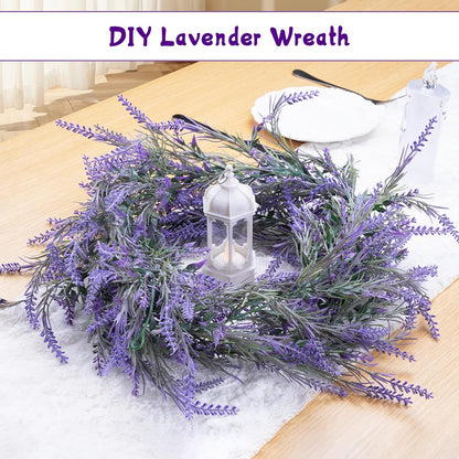 Premium 6Ft Lavender Artificial Garland High Quality Faux Flowers Wedding Arch Farmhouse Porch Mantle Indoor Outdoor Home Decor