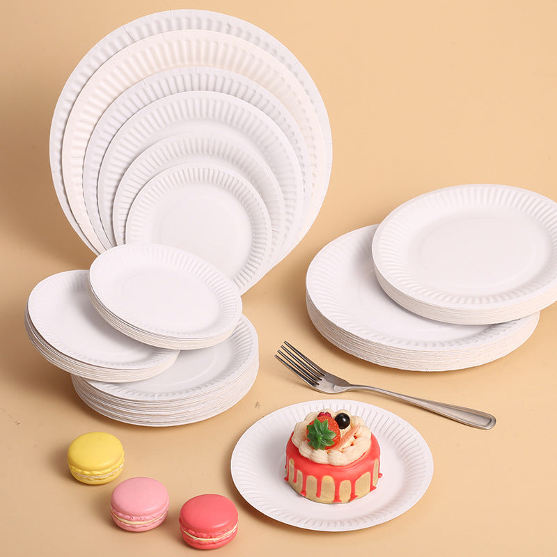 Bulk 20 Pcs Disposable Paper Plates Wholesale