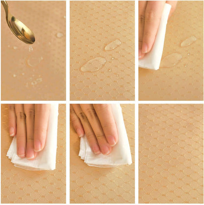 Bulk Solid Plaid Jacquard Spring Tablecloth Wrinkle and Water Resistant, Contemporary Woven Decorative Table Cover for Holiday Events Wholesale