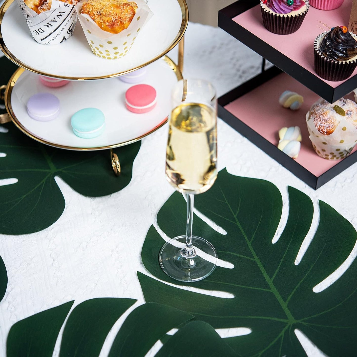 Bulk 50 Pcs Hawaiian Leaf Table Mats Perfect for Summer Parties Weddings and More Wholesale