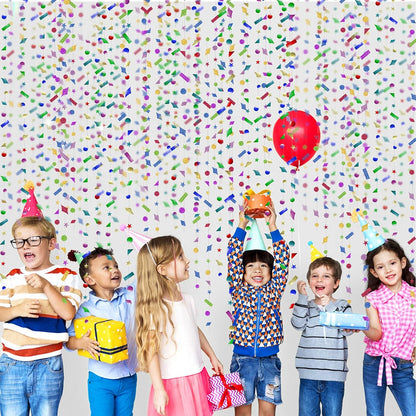 Bulk 10 Pack Sparkling Confetti Garland Streamers for Kids’ Birthdays Bridal Baby Showers Bachelorette Christmas New Year’s Party Decor Wholesale