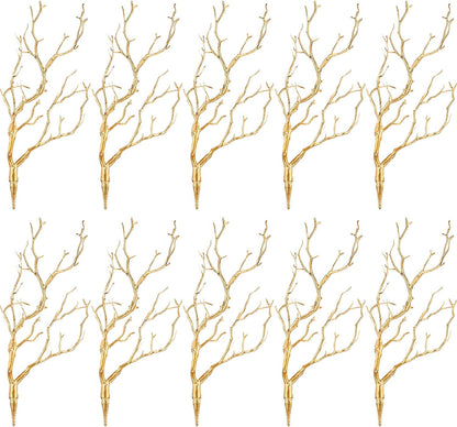 Bulk 10 Pcs Artificial Antler Shaped Manzanita Branches for Wedding Table Decor and Parties Wholesale